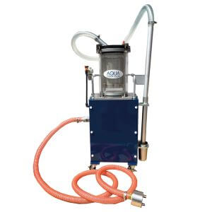 เครื่องกรองทำความสะอาดน้ำหล่อเย็นแบบหมุนเวียนด้วยระบบลม แบรนด์ AQUA SYSTEM